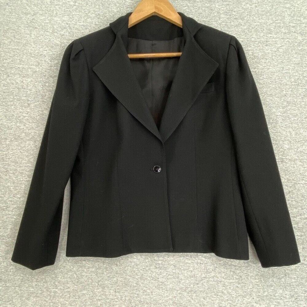 Daniel For Spellbound Blazer Womens 8 Wool Black Vintage Jacket Long Sleeve